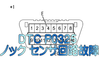 DTC P0325 ノック センサ回路故障