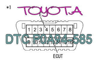 DTC P0A94-585 昇圧コンバータ系統 トヨタ