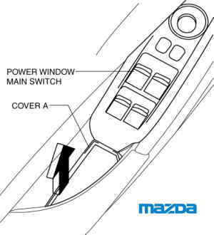 パワーウィンドウ メイン スイッチの取り外し/取り付け/脱着 マツダ CX-30 CX-5 CX-60 CX-7 CX-80 パワーウィンドウ メイン スイッチの取り外し/取り付け/脱着 検査 点検
